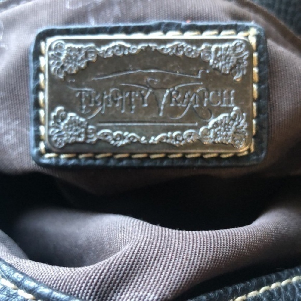 Trinity Ranch Black Turquoise Silver Hardware Sho… - image 8